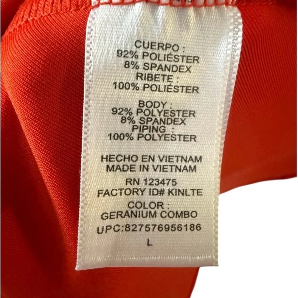 NWT Reed Women’s Red Orange Sleeveless Dress! Large! NEW! - Picture 6 of 9